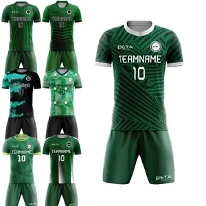 Conjunto de uniforme de fútbol para hombre tailandés de calidad de Jersey personalizado 2024, camiseta de fútbol de equipo, camiseta de fútbol con estampado de logotipos