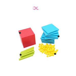 Ensemble de dix blocs de <span class=keywords><strong>base</strong></span> pour étudiants, jouets éducatifs mathématiques en plastique pour enfants - Product Image 3