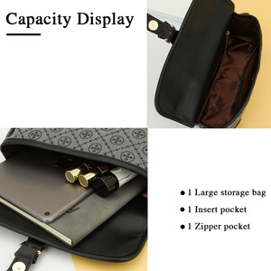 Baellerry Women's Crossbody Bag Horizontal <b>Square</b> Printed Phone Bag Water Resistant Everyday Use - Product Image 2
