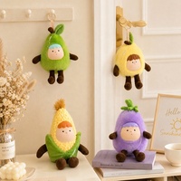 Groothandel pluche speelgoed Kawaii pluche sleutelhangers speelgoed pluche fruit speelgoed pluche sleutelhangers speelgoed voor kinderen