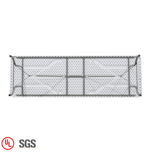 Rettangolare di plastica utilizzato in alluminio portatile pieghevole da picnic <span class=keywords><strong>ristorante</strong></span> tavoli da pranzo per la vendita - Product Image 3