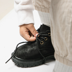 Directo de fábrica al aire libre niños Casual Cowboy Low Top zapatos <span class=keywords><strong>PU</strong></span> cuero antideslizante suela de goma niños botines - Product Image 2