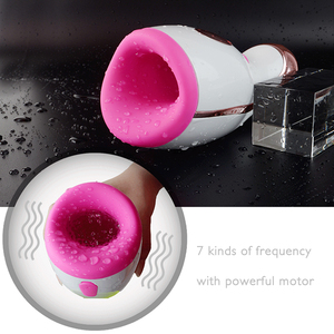 男性のための加熱経口振動男性オナホール電気パルス自動伸縮式防水セックスマシン大人のおもちゃ - Product Image 3