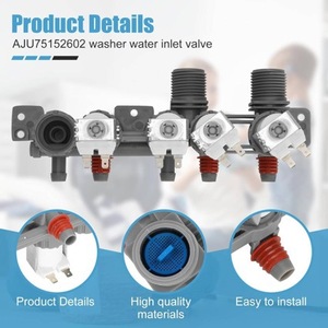 Valve d'entrée d'eau LG AJU75152602 12 V électrique en plastique pour pièces de lave-linge - Product Image 3