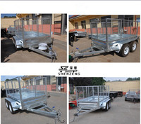 Remorque benne utilitaire galvanisée tandem pour transport de voitures
