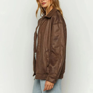 Veste en Cuir Véritable Imprimé Peau de Serpent Écologique et Imperméable pour Femme, Coupe Slim, Respirante, Idéale pour l'Automne et l'Hiver – Vente en Gros - Product Image 4