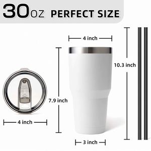 Venta al por Mayor de Vasos de Acero Inoxidable de Doble Pared con Aislamiento al Vacío de 30 oz, Impresión de Logotipo Personalizado para Uso en Campamentos y Oficinas - Product Image 2