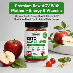Gummies Keto ACV Quotidiennes Véganes Sans Sucre Certifiées GMP pour le Soutien Métabolique et le Bien-être Digestif, Marque Privée OEM ODM - Product Image 4