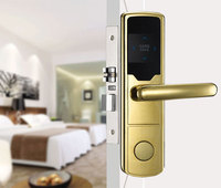 Kunci Pintu Elektronik Keamanan Baru Pembaca Kartu RFID Smart Card Kunci Hotel untuk Pintu Baja/Kuningan Penyimpanan Data Cloud