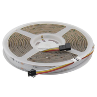 Bande LED numérique COB à pixels RVBIC adressables SPI 12V 24V, bande LED intelligente COB WS2811, couleur de rêve, 720 LED