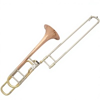 Earl Mann Genuine Original TB-735 Tenor Trombone in Bb with Tuning Slide Gold Lacquer Finish Made of Phosphor Bronze