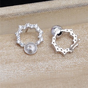 Set de Accesorios de Plata S925 de 5mm con Diseño de Copo de Nieve para Fabricación de Joyas, Anillo y Colgante Multi-Perla 6-7.3, Modelo 5756 - Product Image 2