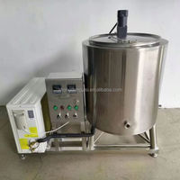 Tangki Pendingin Susu 50L 100L 200L 500L 1000L, Kulkas Industri, Mesin Pendingin Susu/Jus, Tangki Penyimpanan Susu dengan Mixer