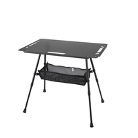Table pliante tactique ultra-légère en aluminium, table de camping réglable portable, table de pique-nique, table à café, mobilier d'extérieur