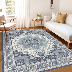 Machine Washable Non Slip <strong>Vintage</strong> <strong>Rugs</strong> Persian Style Low Pile Customizable Area <strong>Rugs</strong> for Living Room Dining Room Home - Product Image 1