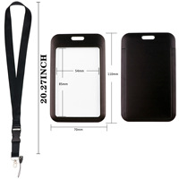 Porte-cartes de personnel de campus d'étiquette de nom d'identification avec des lanières de polyester