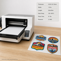 Film PU UV 3D Bertumpuk Multi Lapis untuk Label Pakaian Transfer Panas dan Efek Jelly Suhu Tinggi