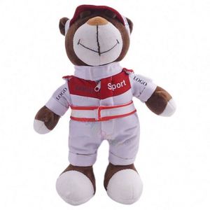 30cm Funny High Quality Locomotive Teddy Bear Plush Toys PP Cotton Birthday <b>Soft</b> Stuffed <b>Pillow</b> Kids Boys Present - Product Image 6