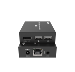 1080P HDMI-Over-IP-Extender 150m mit USB <span class=keywords><strong>KVM</strong></span> und IR-Pass-Through, H.265-Unterstützung, 1 zu Mehreren - Product Image 4