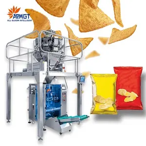 Peseuse verticale automatique à 10 têtes machine d'emballage de graines de chips de pommes de terre