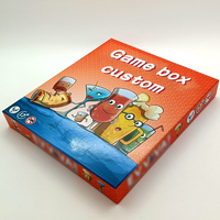 Set Game Desktop kustom & kartu Game meja cetak dengan papan kertas berlapis bahan daur ulang dan timbul