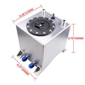 Universal 10L 2.5Gal Drift Race Aluminum Fuel Cell Tank With Fuel Level Sensor Quick Release Cap Mounting Bracket - Product Image 4