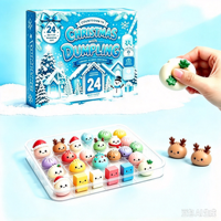 Calendrier de l'Avent Mystère 24 Jours – Boîte Surprise Noël Remplie de Jouets Squishy Variés – Cadeau Surprise à Presser – Jouet Anti-Stress