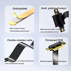 Cabo Extensor Riser para Placa Gráfica PCIe 4.0 X1, Ângulo Reto de 90 Graus, 16Gbps de Alta Velocidade, Cabo Flexível Blindado para Chassis ITX - Product Image 3