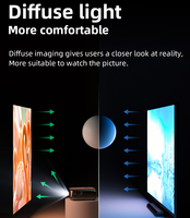Proyektor Android Keystone Auto Focus Terbaru 2026 WiFi 6 BT Portabel Luar Ruangan 4K Anti Debu 1000ANSI Native 1080P