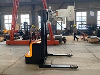 Chariot élévateur électrique portable 6m avec batterie au plomb-acide, transpalette hydraulique à déplacement latéral, chariot élévateur à 360 degrés