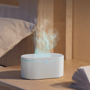 Humidificador de Aire Ultrasónico 3D con Aroma a Fuego, Personalizado al por Mayor, para el Hogar, Escritorio, USB, Habitación, Yoga, Difusor de Aroma con Aceite Esencial y Llama - Product Image 1