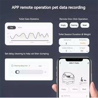 Bac à litière automatique pour chat, bac à litière autonettoyant 65L, toilette intelligente avec application, contrôle des odeurs, anti-pincement pour plusieurs chats