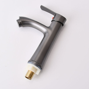 <span class=keywords><strong>Robinet</strong></span> de lavabo à poignée unique en céramique sanitaire en gros, <span class=keywords><strong>noir</strong></span>, à montage sur plan, pour salle de bain, <span class=keywords><strong>eau</strong></span> <span class=keywords><strong>froide</strong></span> - Product Image 2