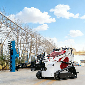 Mini-chargeuse compacte sur chenilles Somate économique, moteur diesel EPA 15,7 kW, capacité de la benne de 0,2 m³, garantie de 2 ans, boîte de vitesses hydraulique - Product Image 6