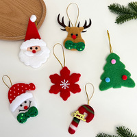 Ornements de Noël en feutre polyester de haute qualité, doux et moelleux, Père Noël, bonhomme de neige, renne, écologiques, personnalisables, à suspendre