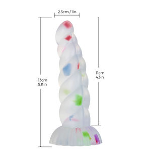 Gloeiende Fantasie Volwassen Seksspeeltjes Dikke Siliconen Dildo Met Handvrije Zuignap Voor Vaginaal En Anaal Spel - Product Image 2