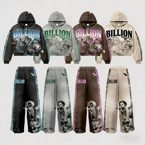 कस्टम स्ट्रीटवियर कपड़े निर्माता क्रॉप्ड विंटेज पत्थर एसिड धोया ग्राफिक dtg प्रिंट ड्रॉप कंधे हुडी - Product Image 1