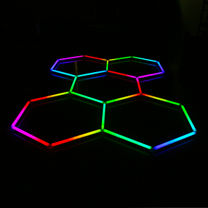 5hx Gid Energy Saving Full Color Diy Led <strong>Hexagon</strong> Honeycomb Car Workshop Garage <strong>Light</strong> Ceiling <strong>Panel</strong> - Product Image 2
