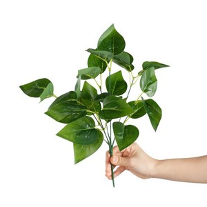Planta Artificial Greenway con 7 Hojas Doradas de 30cm-100cm, Ramo para Decoración de Pared de Sala de Estar - Product Image 5