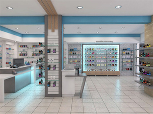 Étagère murale en verre, 1 pièce, Design moderne de <span class=keywords><strong>pharmacie</strong></span>, Images professionnelles, étagère de <span class=keywords><strong>pharmacie</strong></span> en métal MDF, Design de meubles - Product Image 2