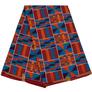 Bán Hot Kente Thiết Kế In Sáp 100% Cotton Phi In Vải Phi Ankara Vải Phi Wax Vải Cho Ăn Mặc - Product Image 4