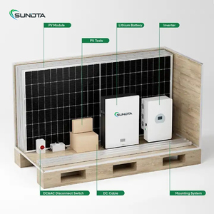 Sistema de Energía Solar para Uso Doméstico SUNDTA, Fotovoltaico, 5KW, 8KW, 10KW, 15KW, Sistema Híbrido de Almacenamiento de Energía Solar - Product Image 2