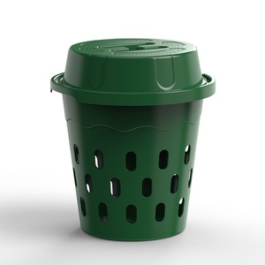 Couvercles cylindriques en plastique <span class=keywords><strong>pour</strong></span> bacs à <span class=keywords><strong>compost</strong></span>, <span class=keywords><strong>pour</strong></span> le jardinage transfrontalier, le compostage organique extérieur, les déchets de cuisine, le compostage aux <span class=keywords><strong>vers</strong></span> et l'utilisation domestique - Product Image 2