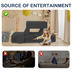 Conjunto de sofá de espuma DIY educativo para niños, diseño moderno para muebles de sala de juegos infantiles - Product Image 5