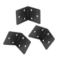 Quincaillerie Angle de fixation d'armoire à 6 trous en forme de L à angle droit à 90 ° Support de meuble en fer Pièce de connexion pour chaises et lits