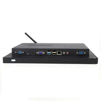 PC industriel tactile capacitif sans ventilateur EPC de 12,1 pouces, écran I3, résolution 1024x768, SSD 128 Go, cadre fin, IP65, étanche à l'avant