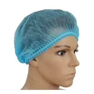 Gorro Desechable Transpirable con Clip Metálico Detectable, Gorro No Tejido con Elástico, Gorros de Protección para la Cabeza de Alta Calidad - Product Image 1