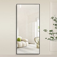 Miroir mural auto-adhésif en acrylique personnalisable moderne, doux et difficile à casser