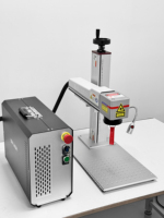 Machine de marquage laser à fibre portable 30W 60W pour bijoux, médailles pour chiens, cartes nominatives, étiquettes d'oreille de bétail, imprimante rotative Mopa, machine de gravure