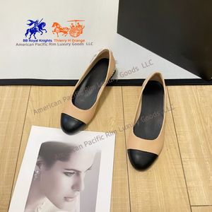 Sandales plates CC pour l'été, sandales de luxe printemps 2025, nouvelles chaussures en cuir à bout fermé 2025, nouvelles chaussures plates à semelle souple - Product Image 4